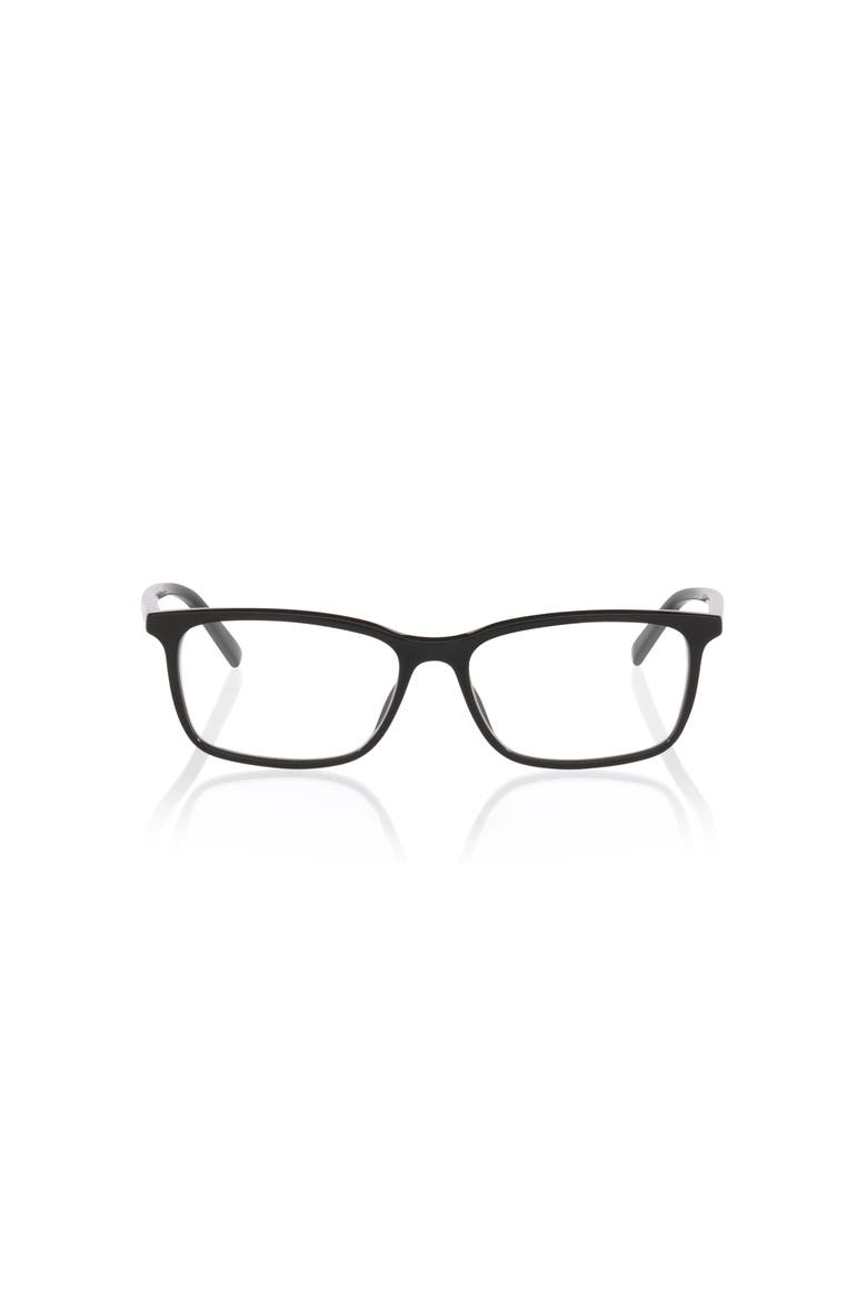 55mm Rectangle optical glasses, Alternate, color, Black