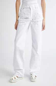 Stella McCartney Destroyed Straight Leg Jeans