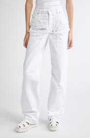 Stella McCartney Destroyed Straight Leg Jeans