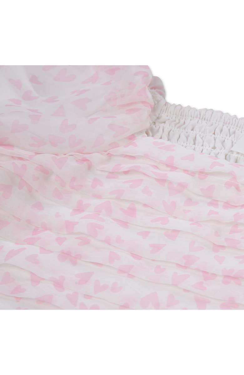 abercrombie kids Kids' Emerson Puff Sleeve Tiered Top, Alternate, color, Cashmere Rose