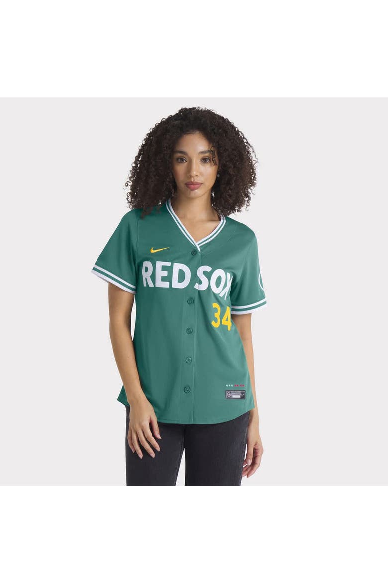 Women's Nike David Ortiz Green Boston Red Sox 2025 City Connect Limited Retired Player Jersey, Alternate, color, Green