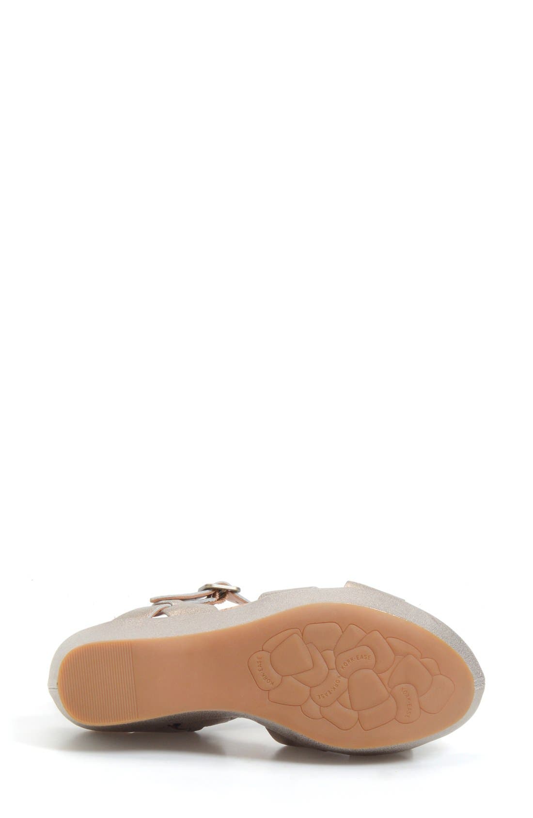 Ava 2.0 Platform Wedge Sandal, Alternate, color, SOFT GOLD METALLIC