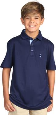 TailorByrd Kids' Solid Knit Polo