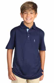 TailorByrd Kids' Solid Knit Polo