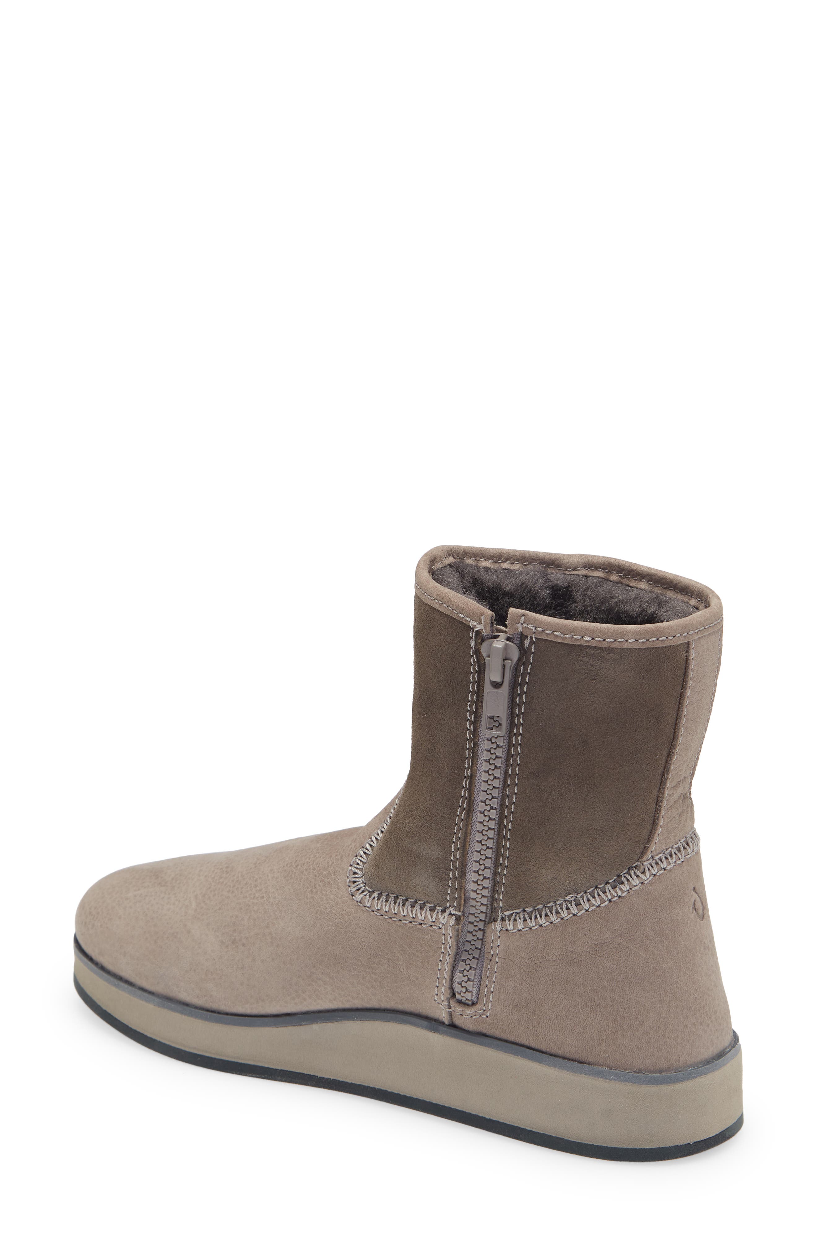 OluKai Paina Hulu Waterproof Genuine Shearling Lined Boot, Alternate, color, 