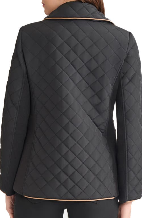 Jones New York Quilted Jacket In Gray