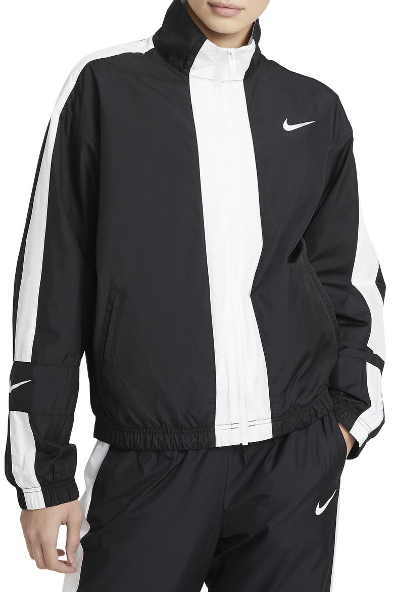 Sportswear Repel Jacket, Main, color, BLACK/ WHITE/ WHITE
