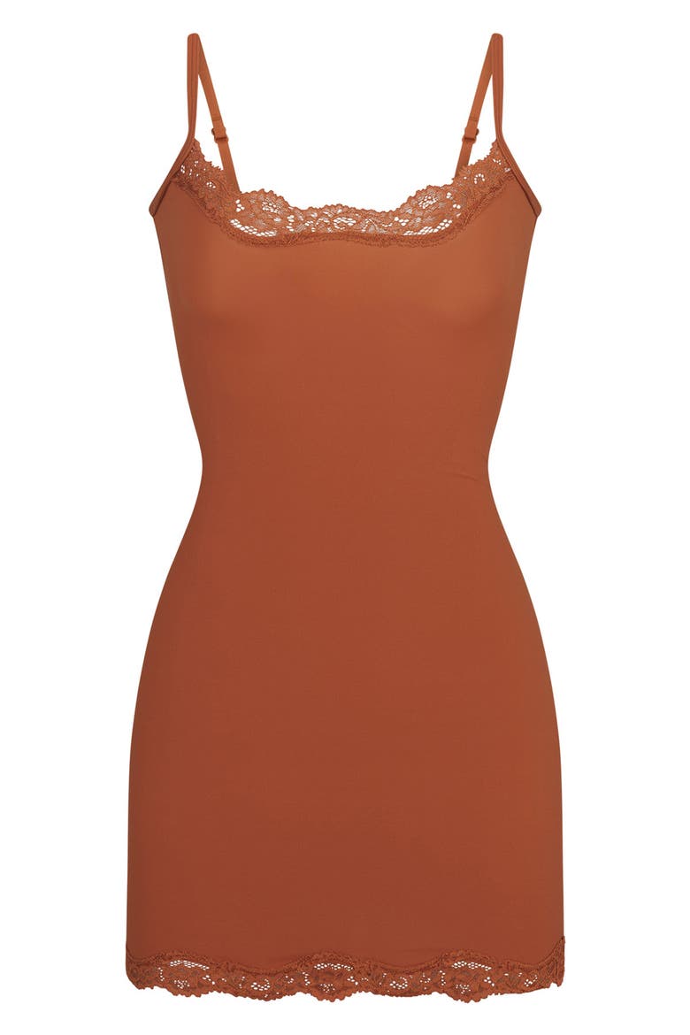 Fits Everybody Lace Slipdress, Alternate, color, BRONZE