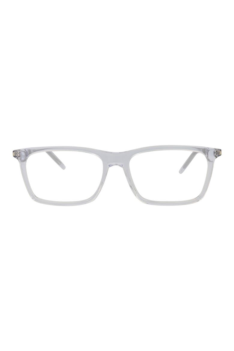 Core 55mm Square Optical Glasses, Main, color, CRYSTAL CRYSTAL TRANSPARENT