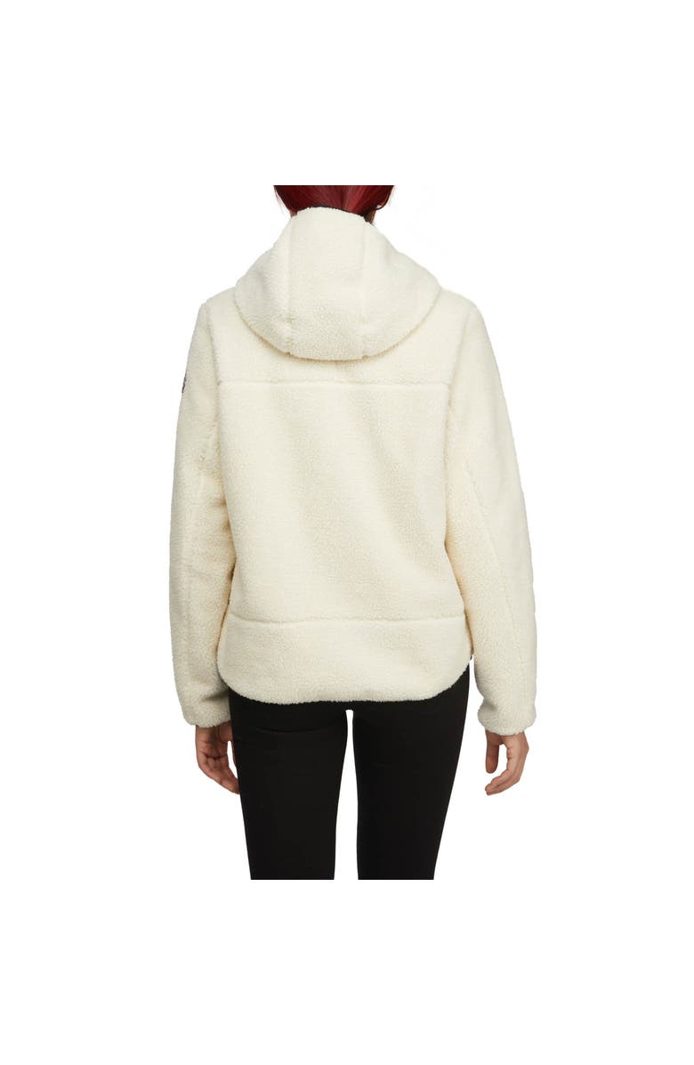 Pajar Blakely Boyfriend Fit shearling Jacket with Fixed Hood, Alternate, color, Natural