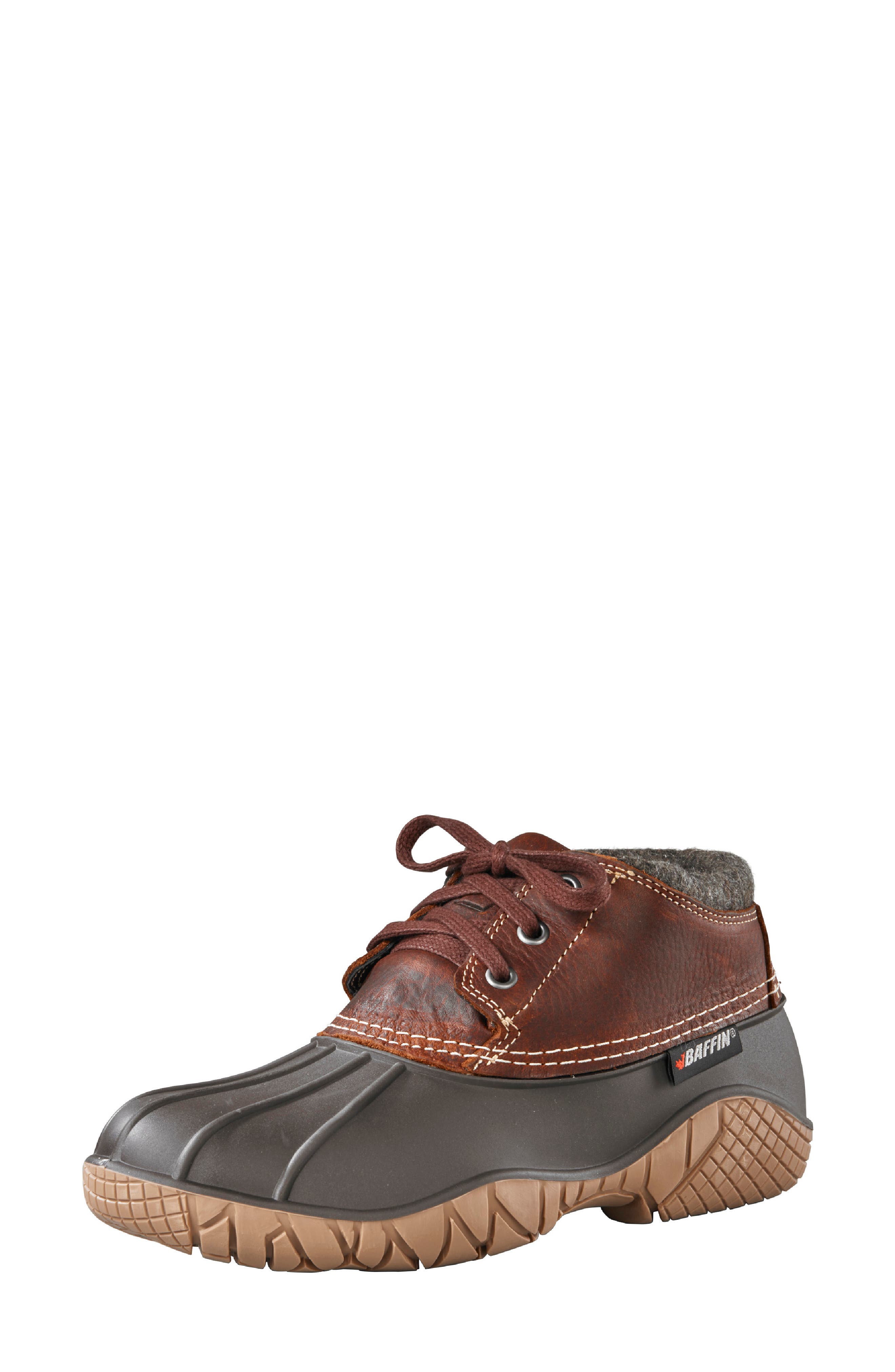 Whitetail II Lace-Up Ankle Duck Boot, Alternate, color, BROWN