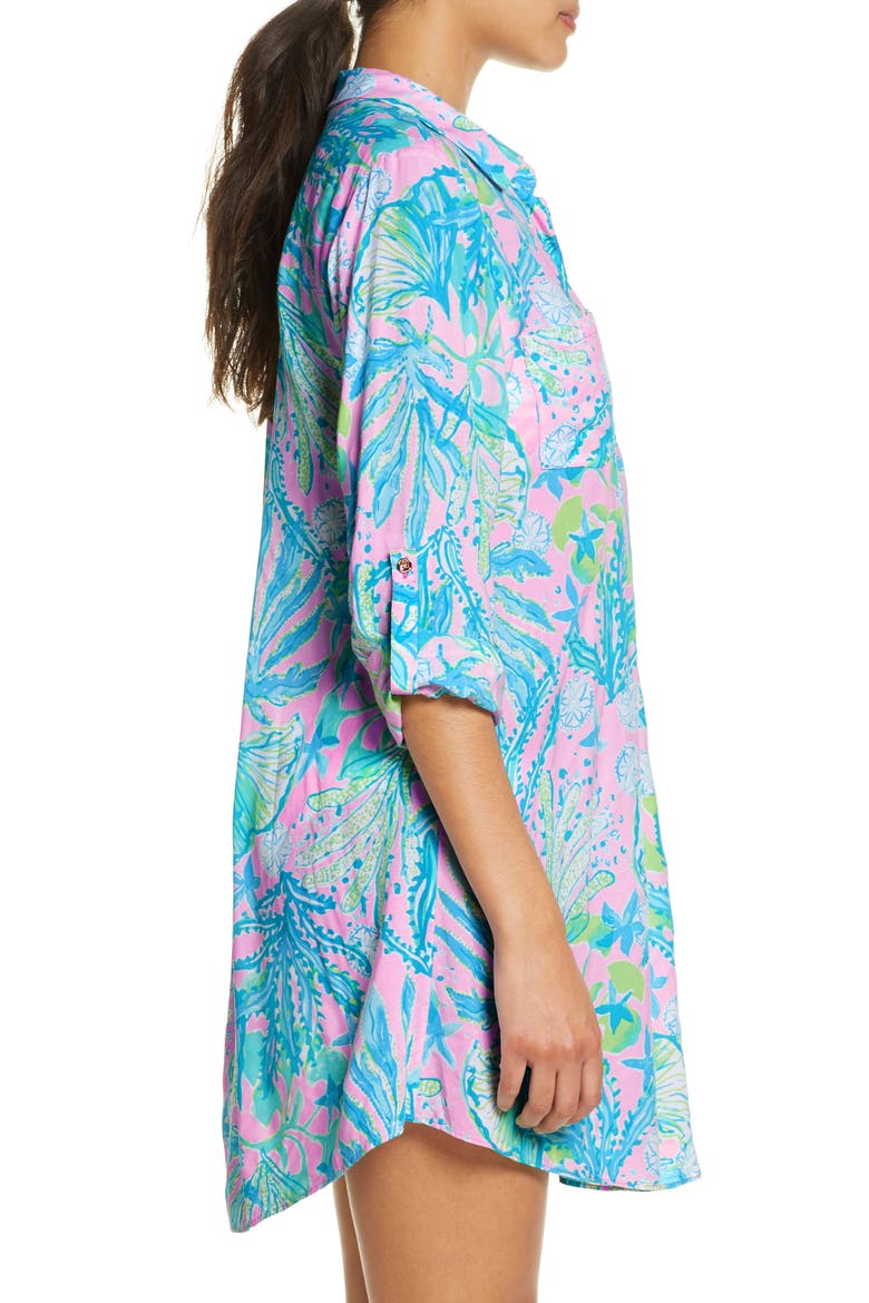 Natalie Cover-Up Shirtdress, Alternate, color, MANDEVILLA BABY HIP NAUTIC