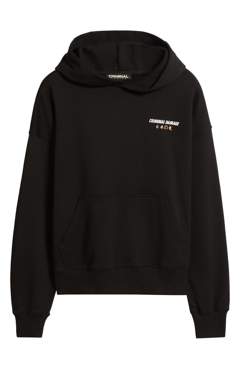 CRIMINAL DAMAGE Mythology Graphic Hoodie, Alternate, color, Black