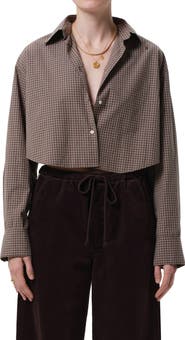Citizens of Humanity Ana Crop Long Sleeve Button-Up Shirt