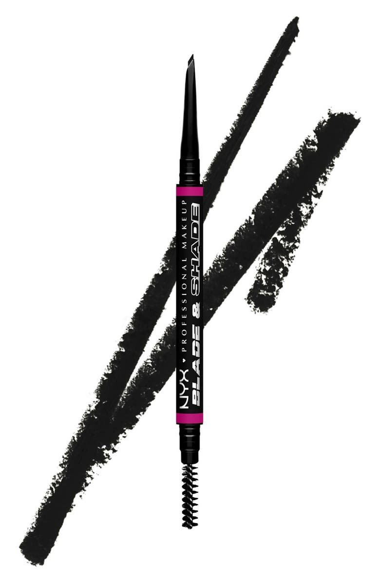 NYX PROFESSIONAL MAKEUP Dual Edge Brow Pencil, Main, color, Black