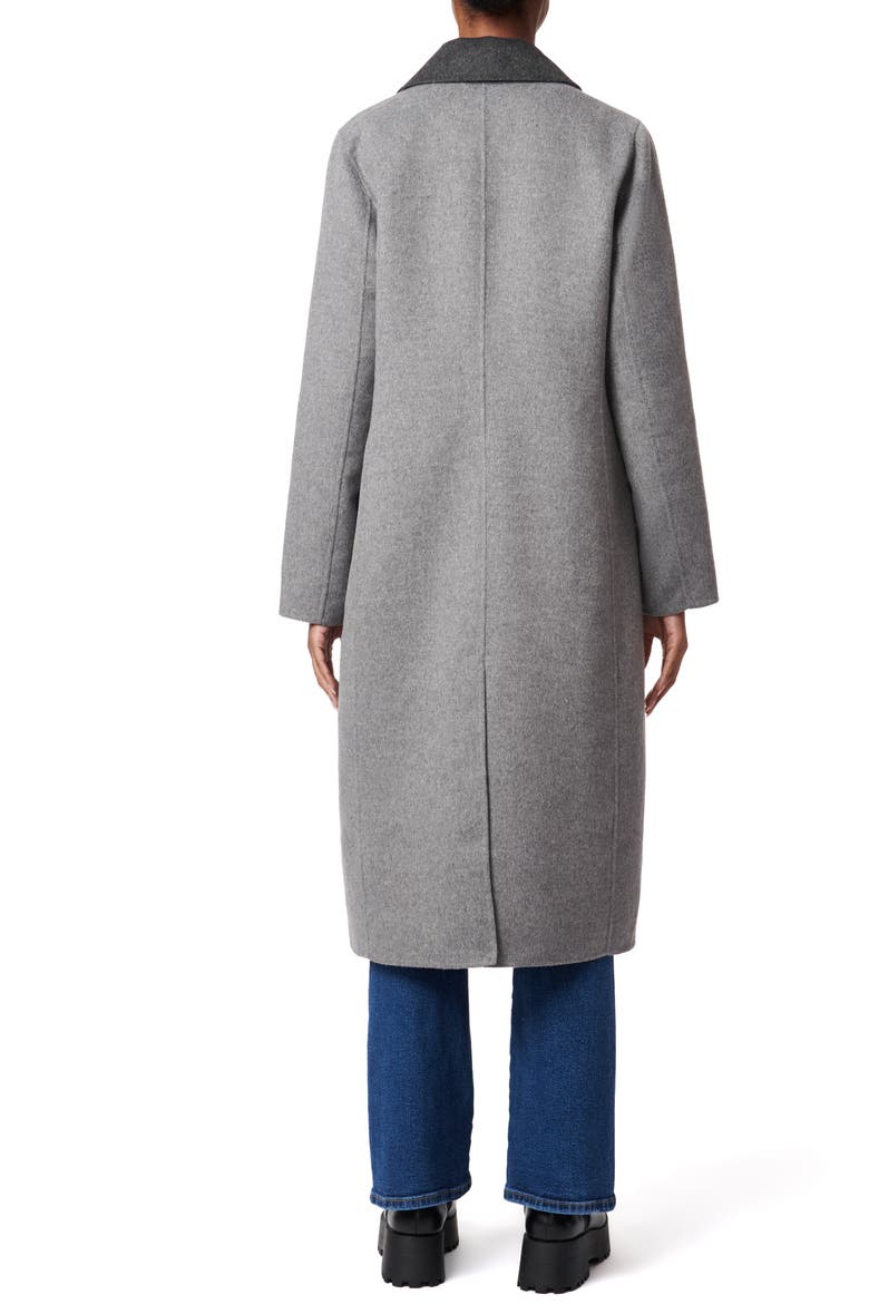 Double Face Tailored Coat, Alternate, color, LTGRYCHRCL
