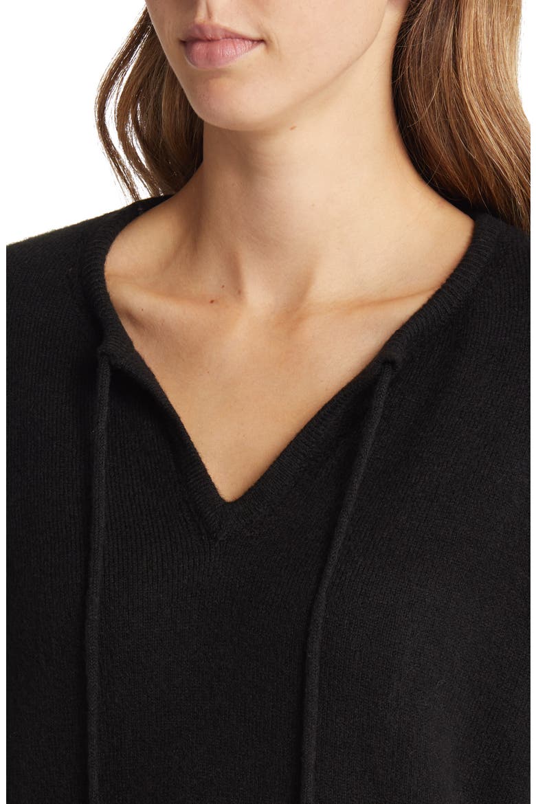 Tie Neck Sweater, Alternate, color, BK-BLACK