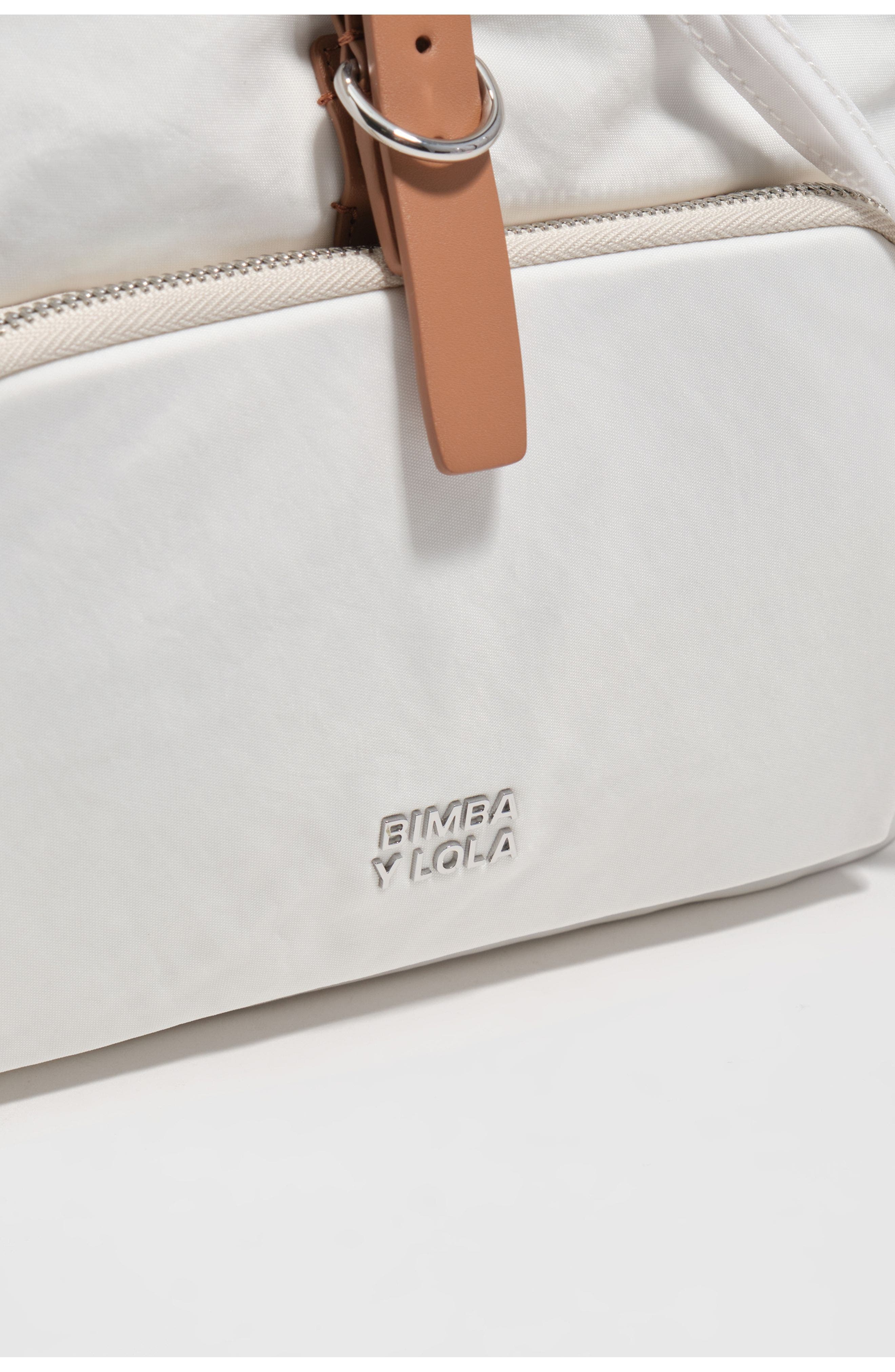 Bimba y Lola Nylon Multi-Pocket Backpack, Alternate, color, White