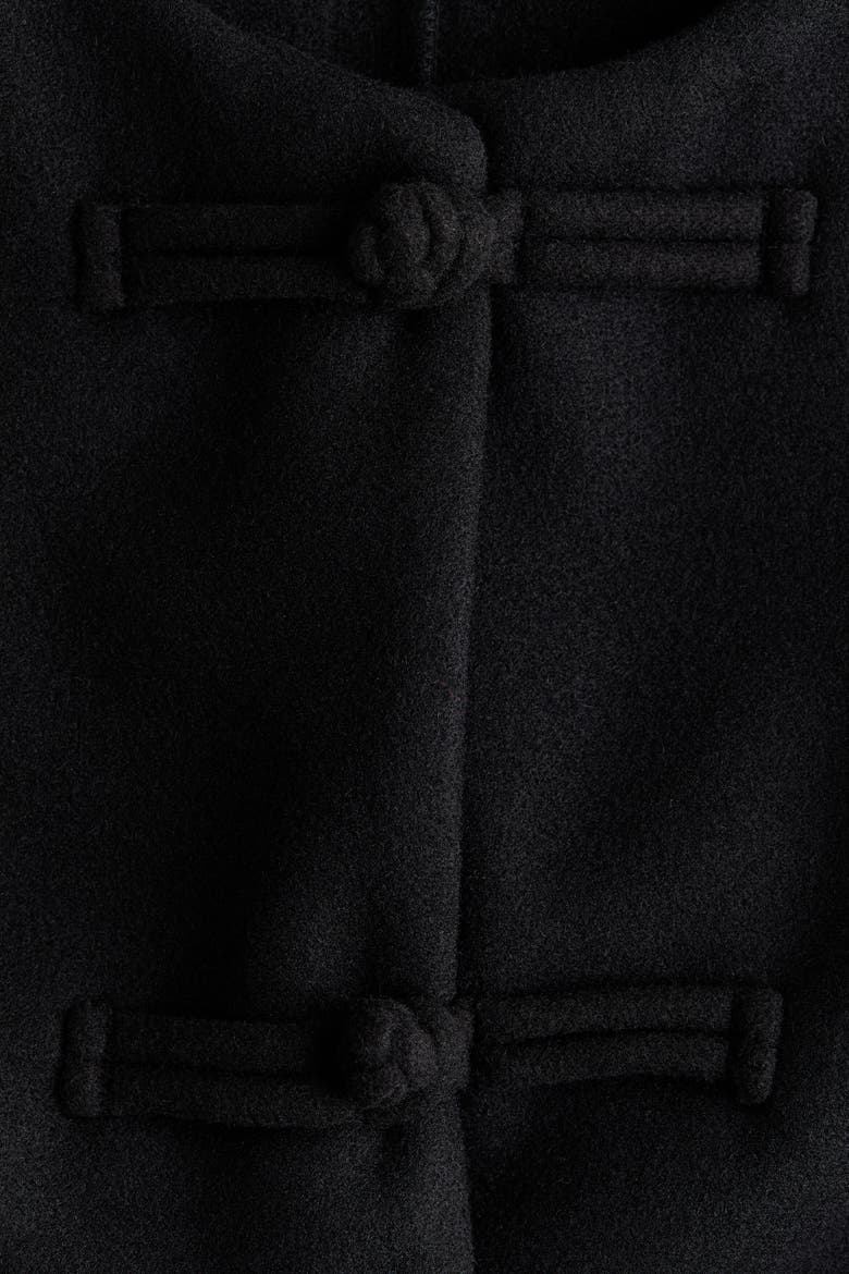 Knot-Button Jersey Jacket, Alternate, color, Black