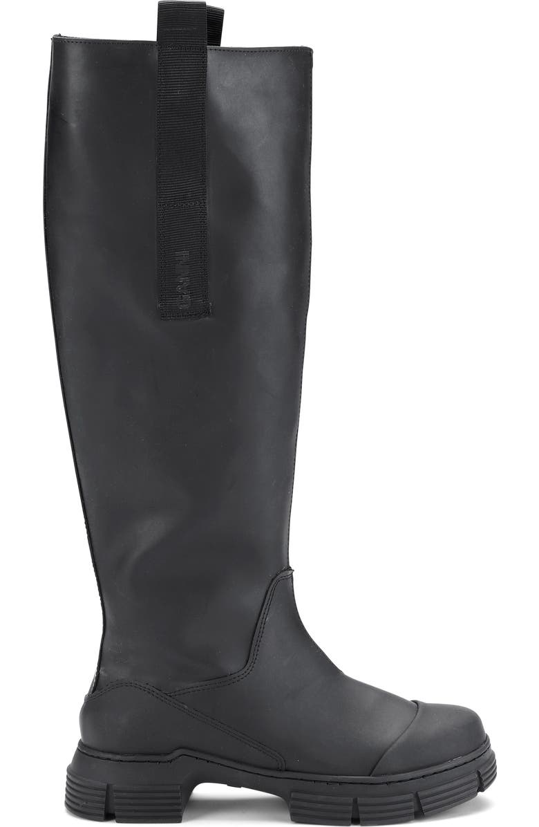 Ganni Recycled Rubber Lug Sole Country Boot, Main, color,