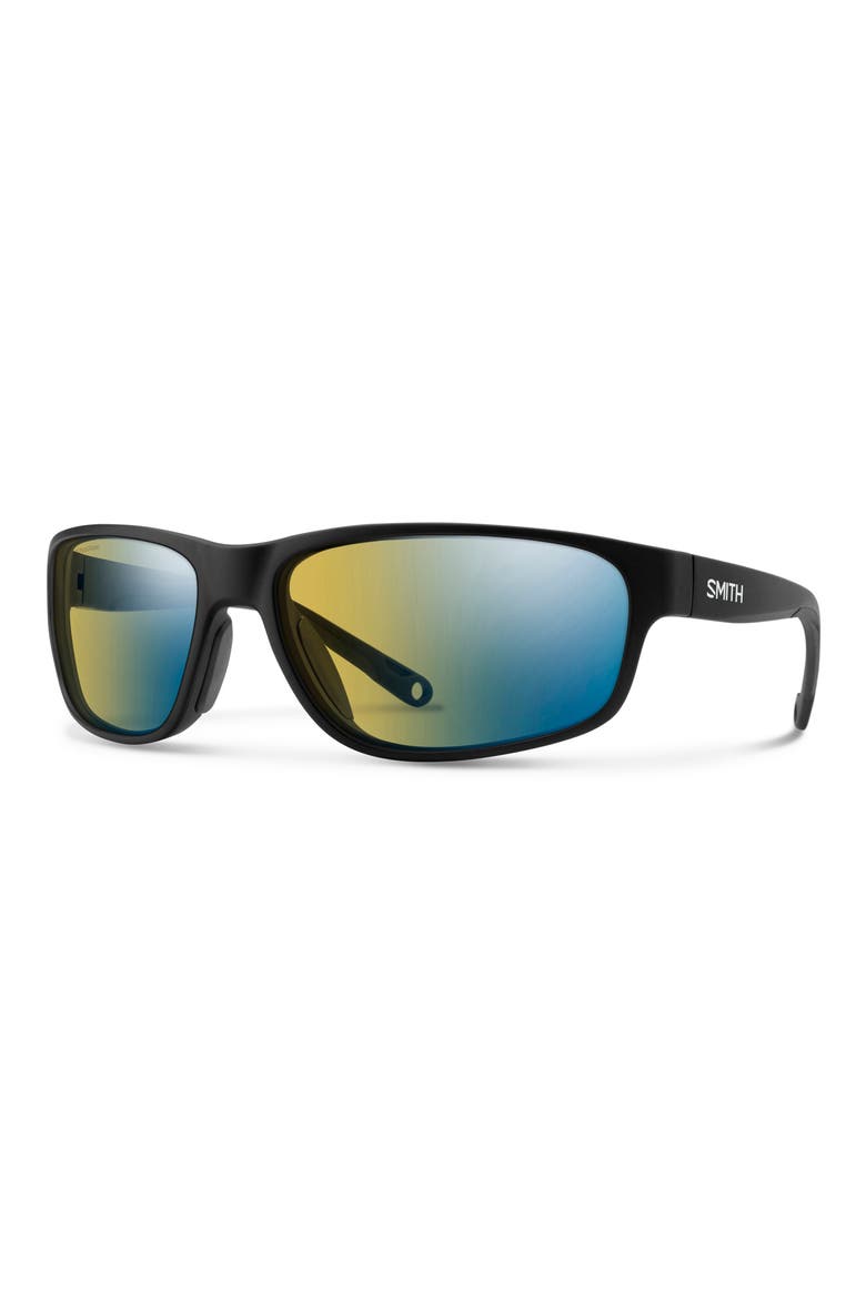 Redding 2 64mm Sunglasses, Alternate, color, MATTE BLACK / YELLOW BLUE