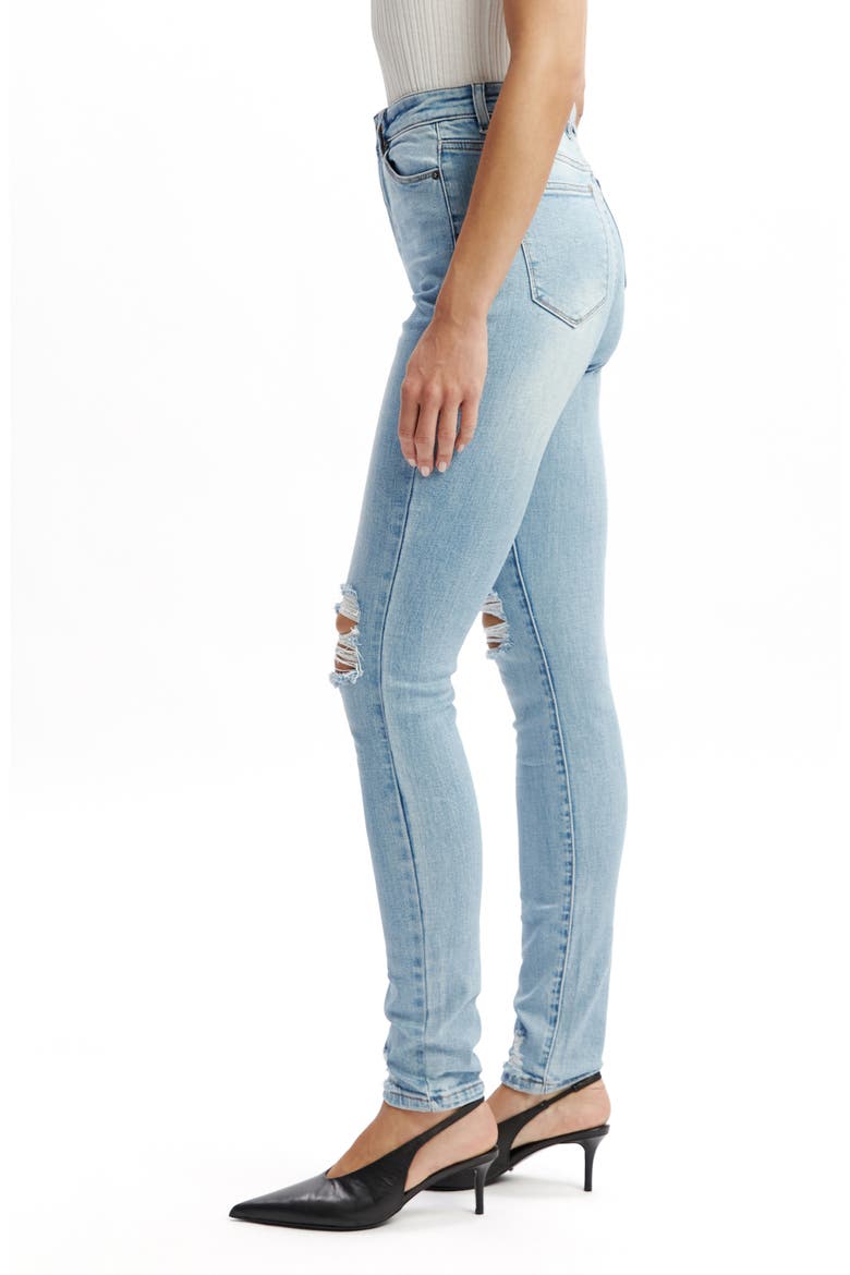 Khloe High Waist Skinny Jeans, Alternate, color, MID BLUE