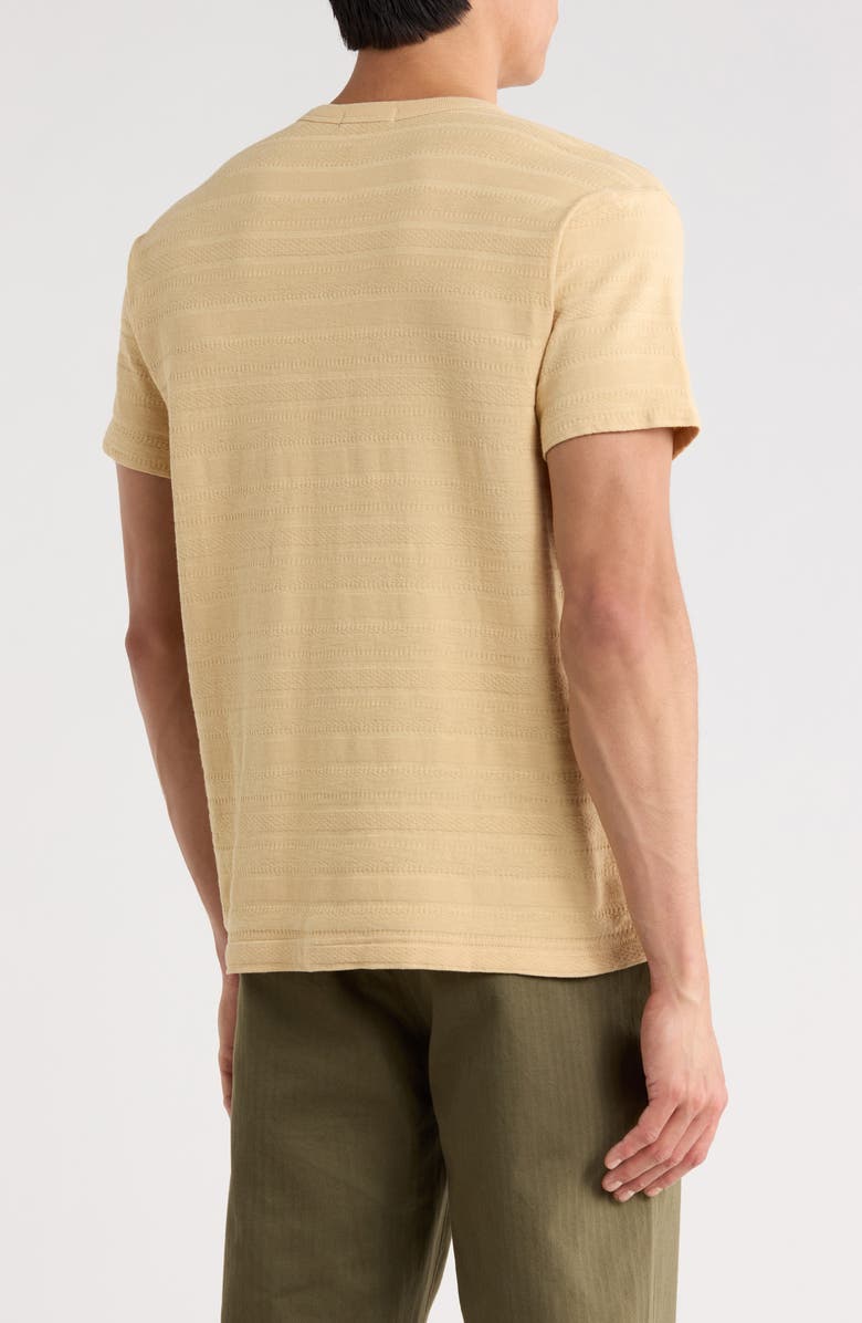 BUCK MASON Vintage Jacquard Classic Crew T-Shirt, Alternate, color, Barley