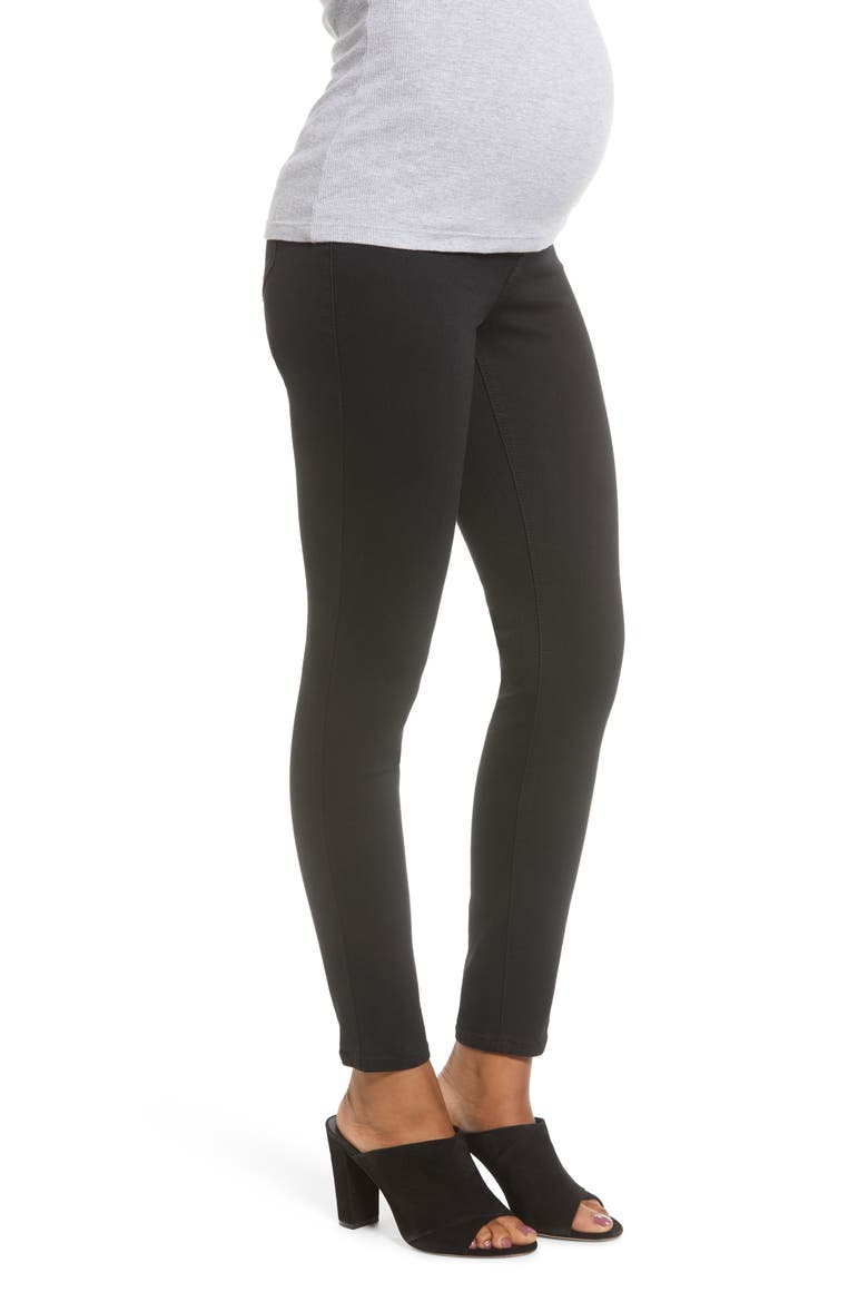 Sculpt Maternity Skinny Jeans, Alternate, color, BLACK