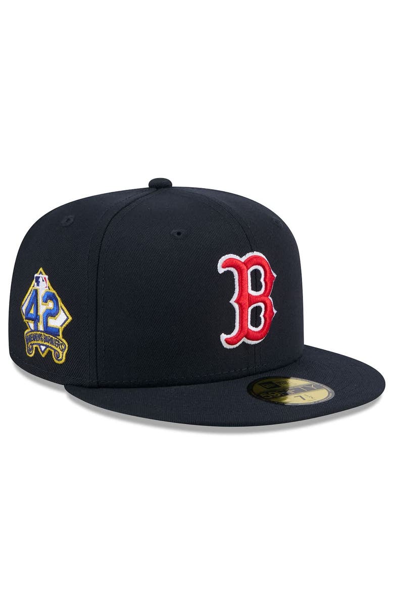 New Era Men's New Era Navy Boston Red Sox 2025 Jackie Robinson Day 59FIFTY Fitted Hat, Alternate, color, Navy