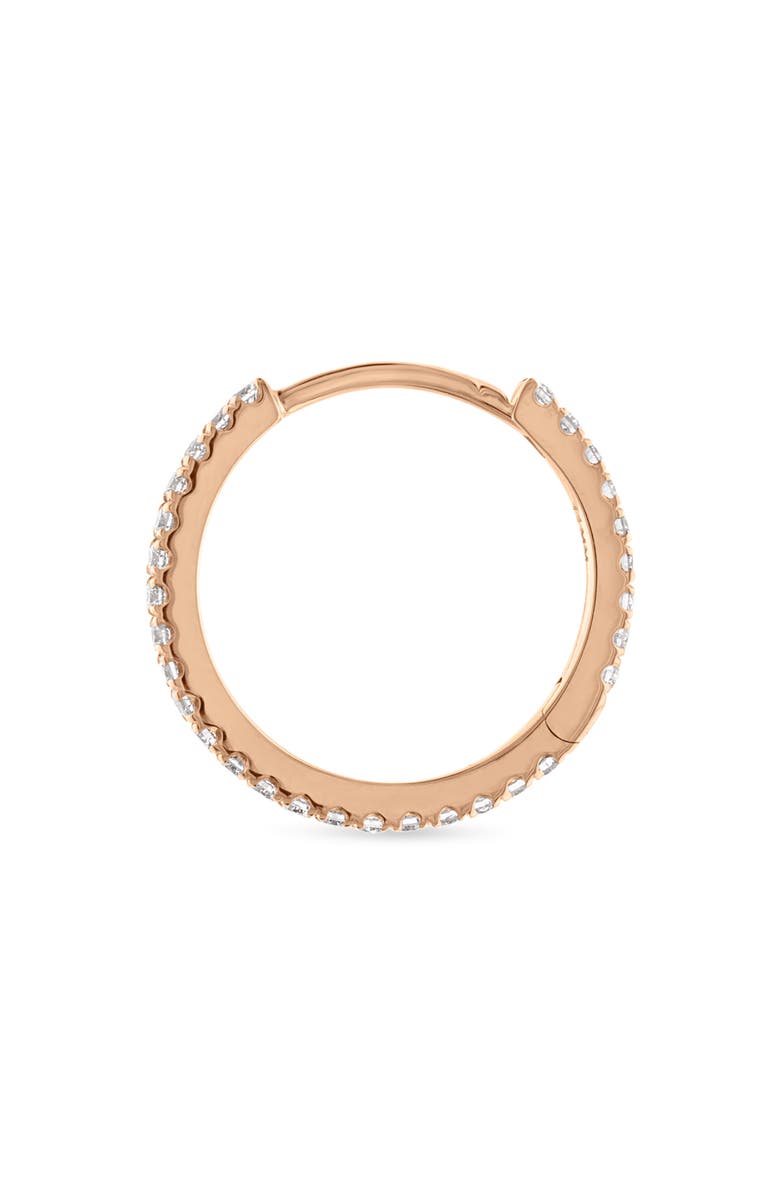 MARIA TASH Diamond Eternity Single Clicker Hoop Earring, Alternate, color, Rose Gold