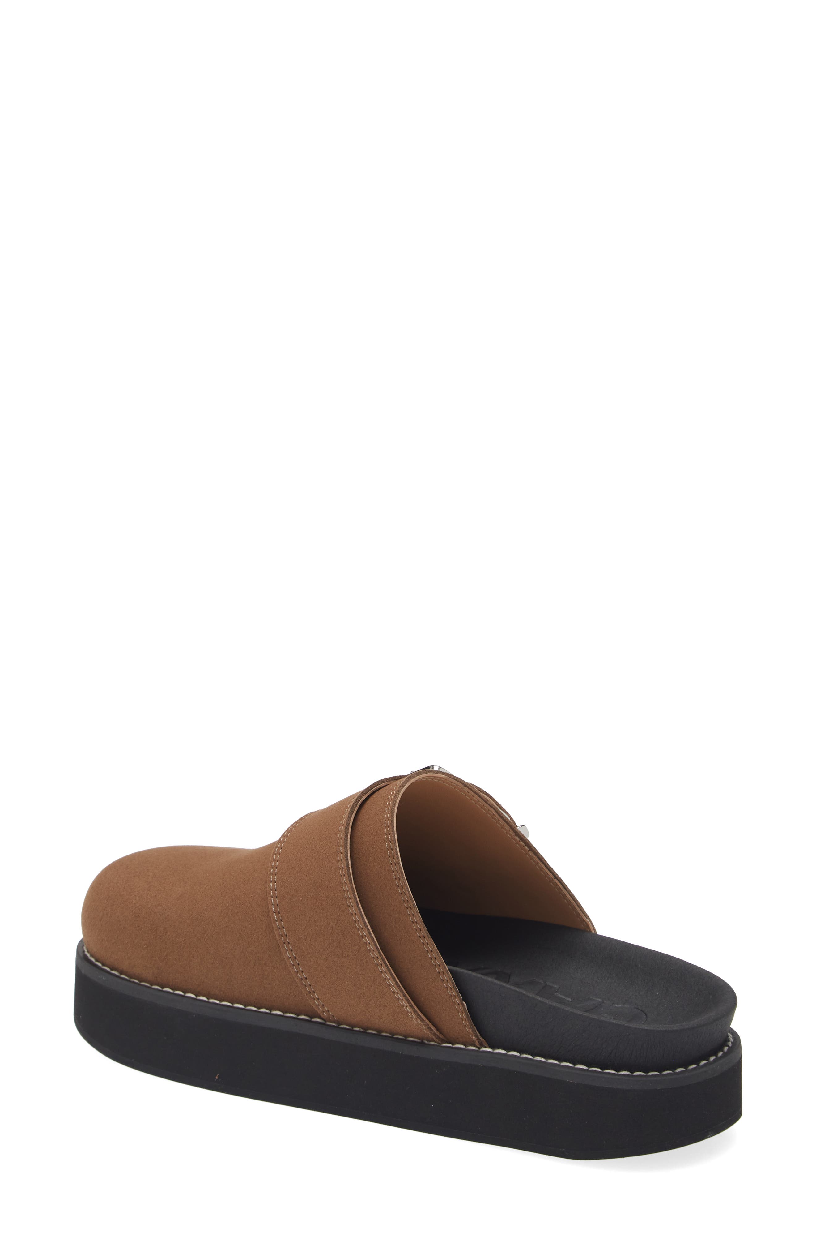 Ganni Buckle Platform Clog, Alternate, color, 