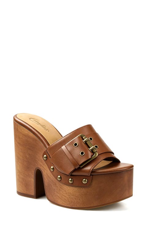 Crista Platform Slide Sandal