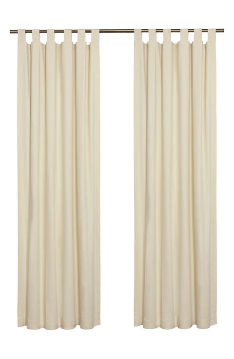 Set of 2 Cotton Curtain Panels