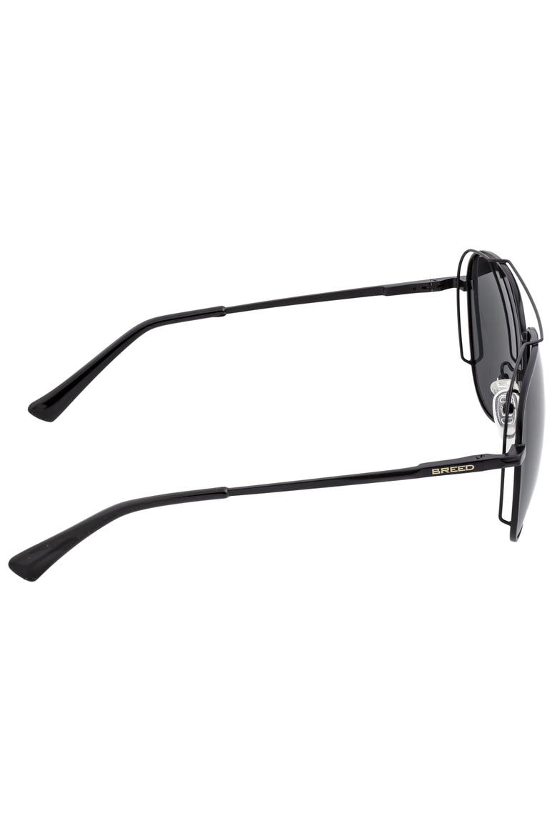 Lyra Polarized Sunglasses, Alternate, color, Black/Black