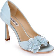 Badgley Mischka Collection Yana Sequin Flower Sandal