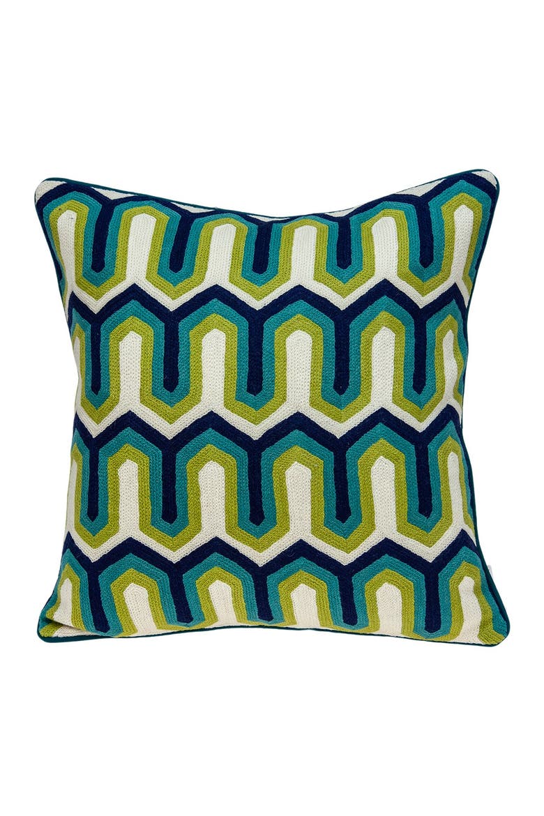 Handmade Monte Transitional Pillow - 20" x 20" - Multi, Alternate, color, MULTICOLOR