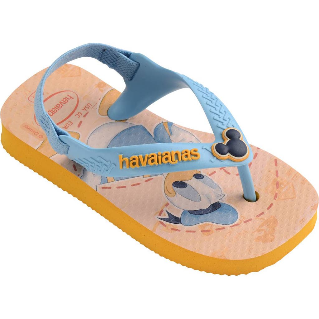 Havaianas Baby Disney Classics Flip Flop In Pop Yellow