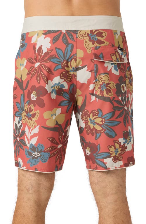 O'neill Hyperfreak Mysto Scallop Swim Trunks In Ginger Spice