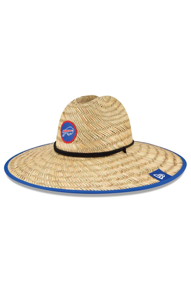 New Era Men's New Era Natural Buffalo Bills NFL Training Camp Official Straw Lifeguard Hat, Main, color, 