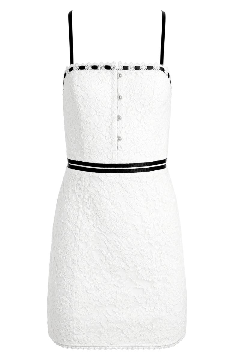 Alice + Olivia Matilda Lace Minidress, Alternate, color, 