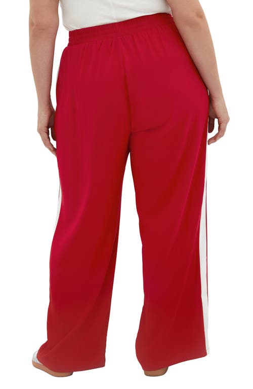 City Chic Lilia Joggers In Red