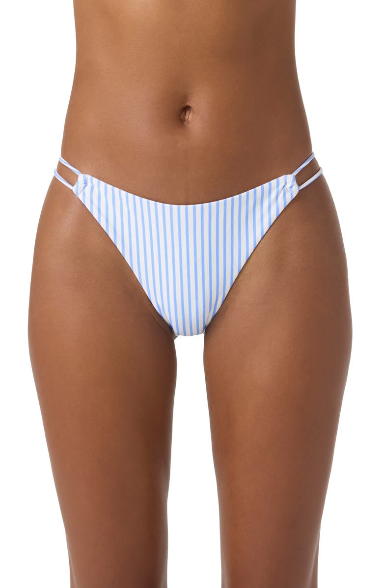 O'Neill Almeria Tropical Bondi Bikini Bottoms, Main, color, Blue Multi Colored
