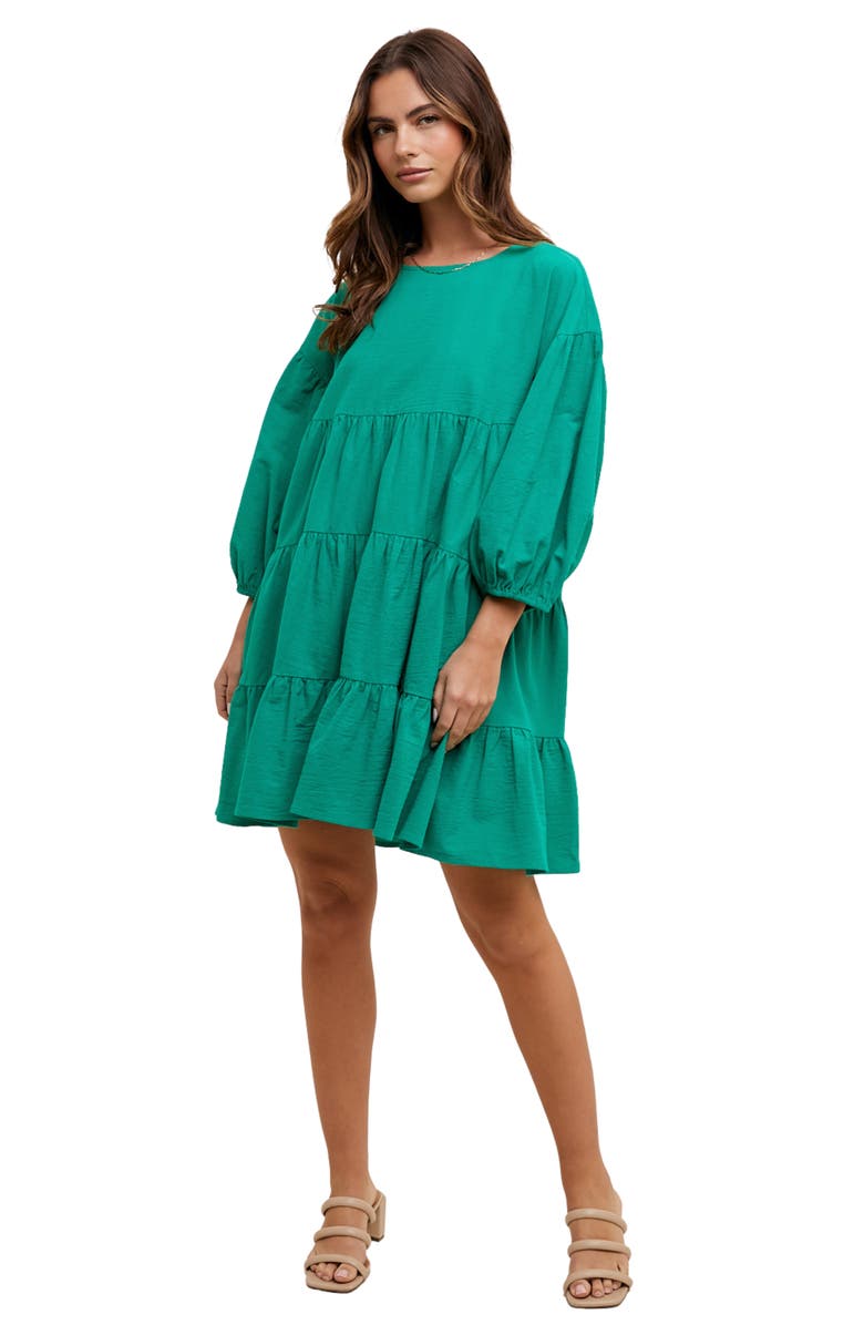 sachin and babi light blue dress Emerald Velvet Dress by Pamela Love x RTR main image 1