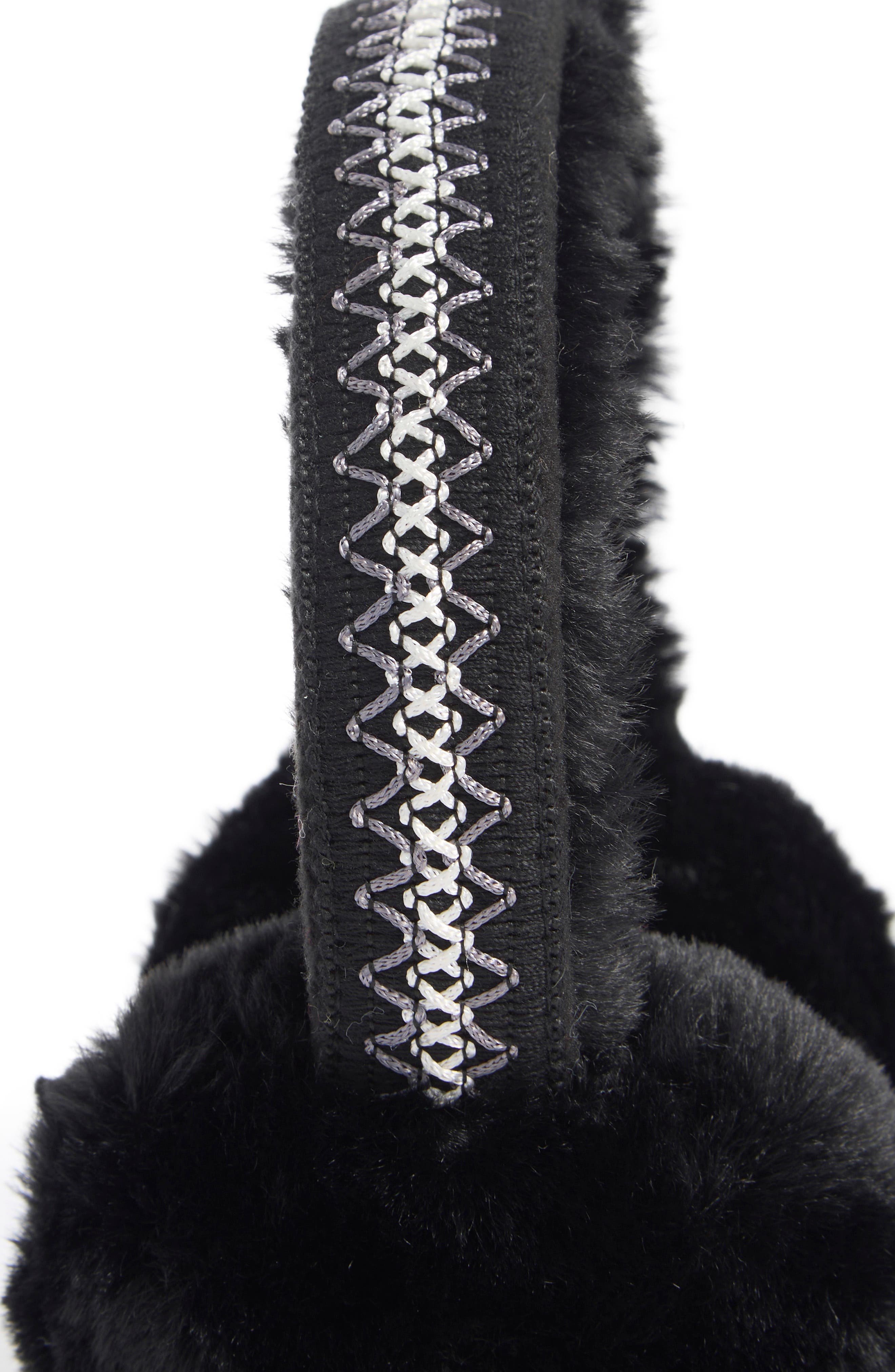 Stitched Faux Fur Earmuffs