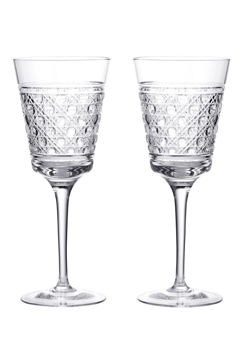 Opulence Set of 2 White Wine Glasses, Main, color, NO COLOR