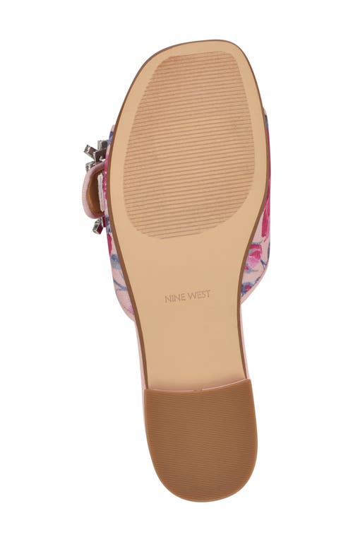Nine West Laniey Slide Sandal In Light Pink
