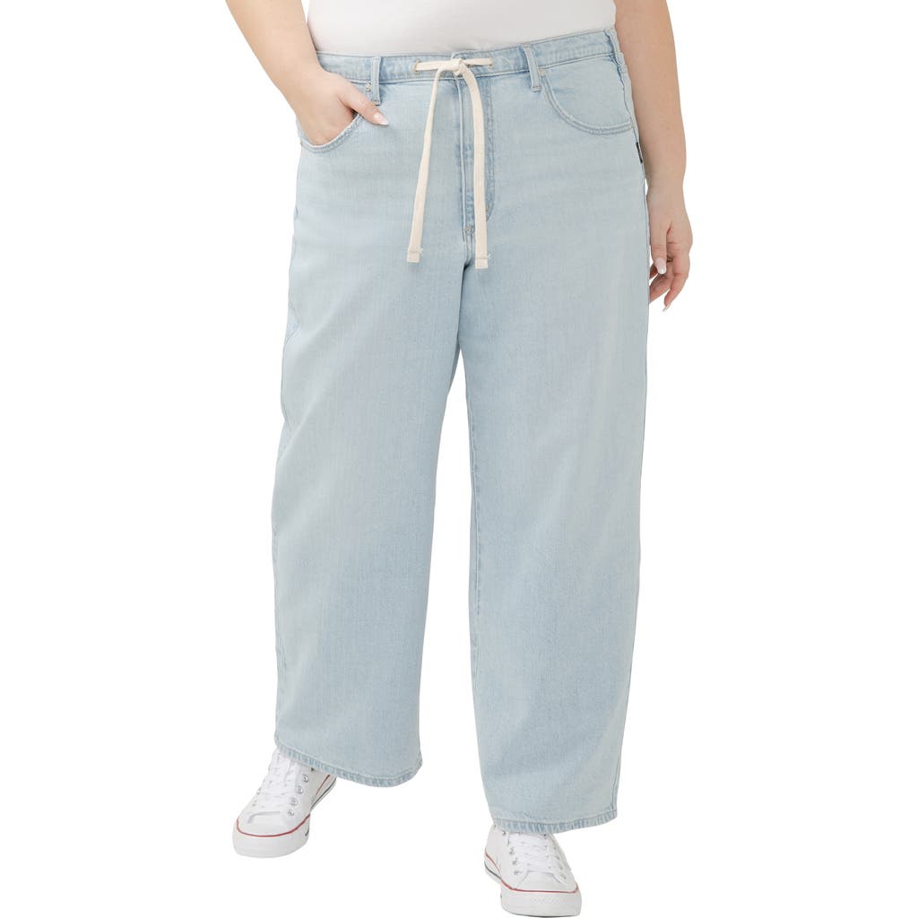Silver Jeans Co. Plus Size Be Easy Straight-leg Drawstring Jeans In Indigo