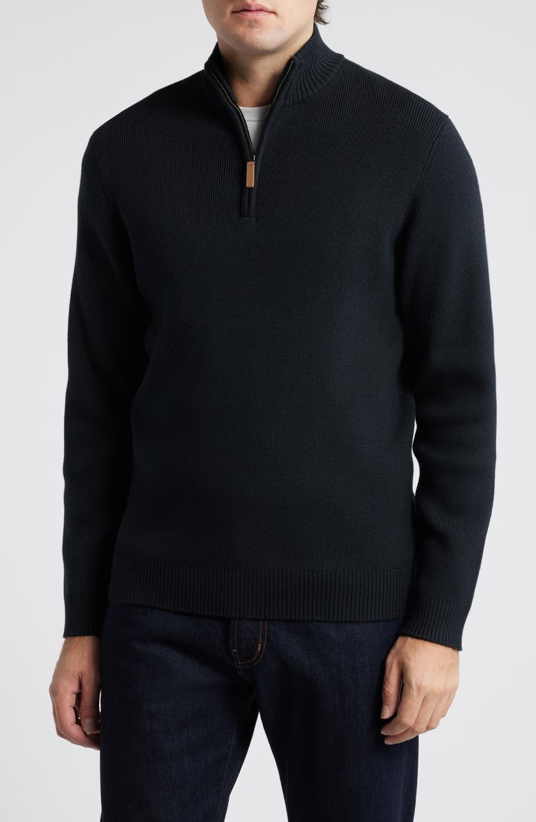 Mizzen+Main Hillcrest Quarter Zip Pullover Sweater, Main, color,