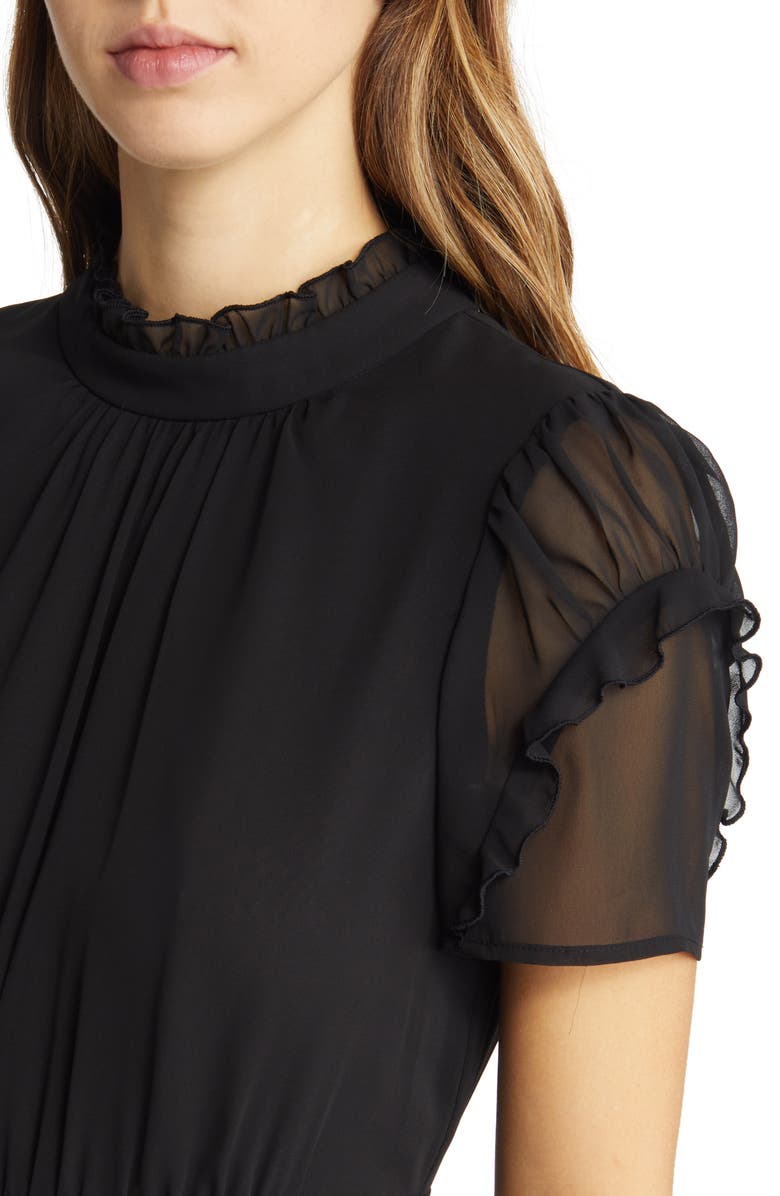 Vince Camuto Chiffon Sleeve Sheath Dress, Alternate, color,