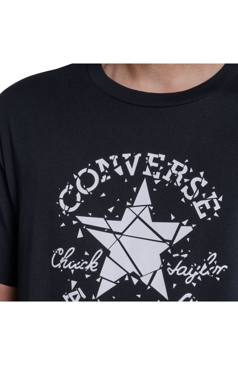 Converse Broken Glass T-Shirt, Alternate, color, Converse Black